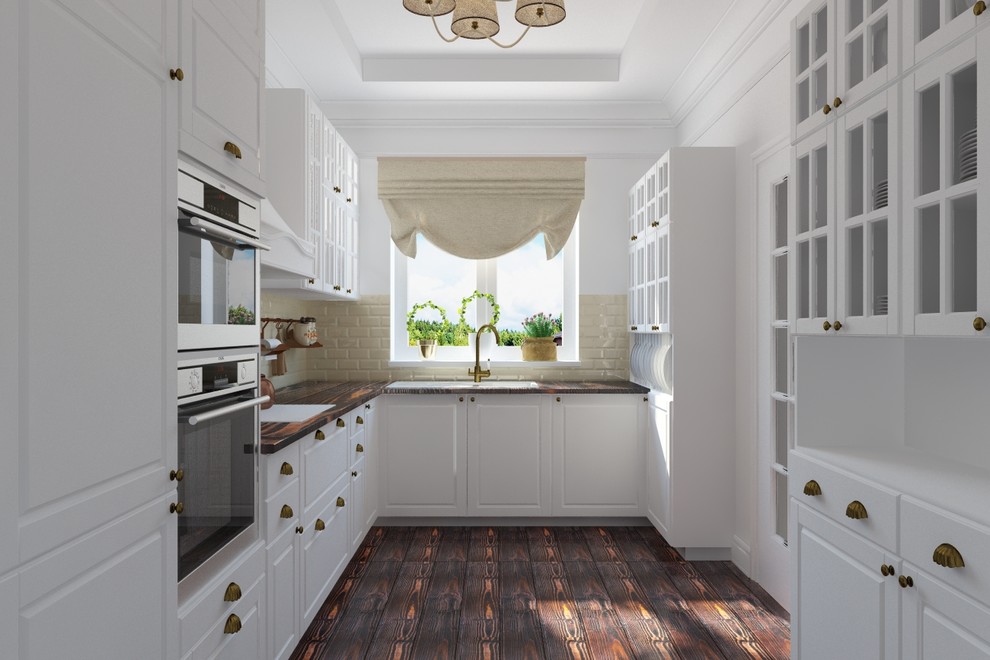 Кухня с винным погребом