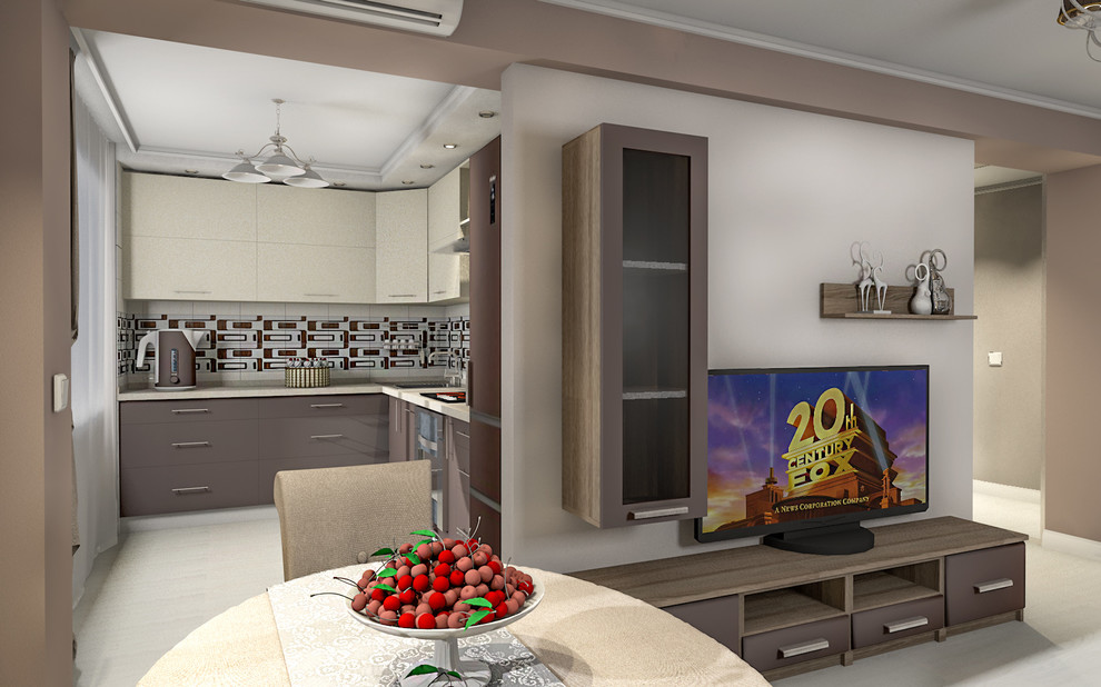 Обложка проекта: Кухня - гостиная