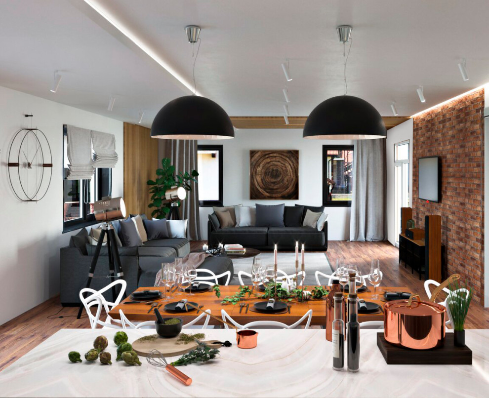 гостиная-столовая