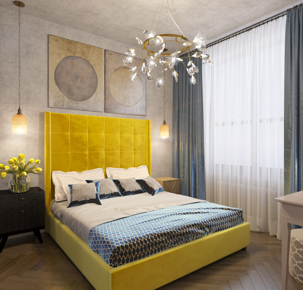 Interior design of a residential flat in The housing complex "Dynasty" at Moscow
