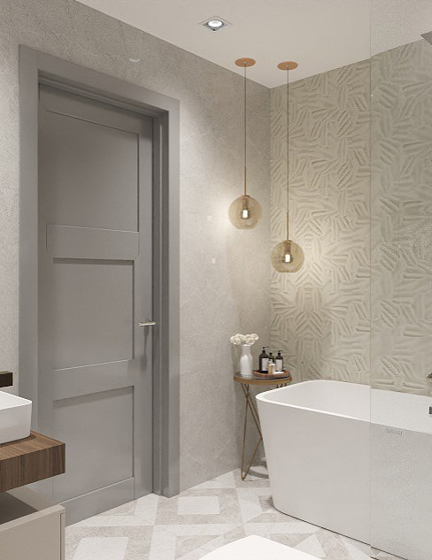 Обложка проекта: Ванная комната 4,8 кв.м. В ЖК «ОАЗИС»