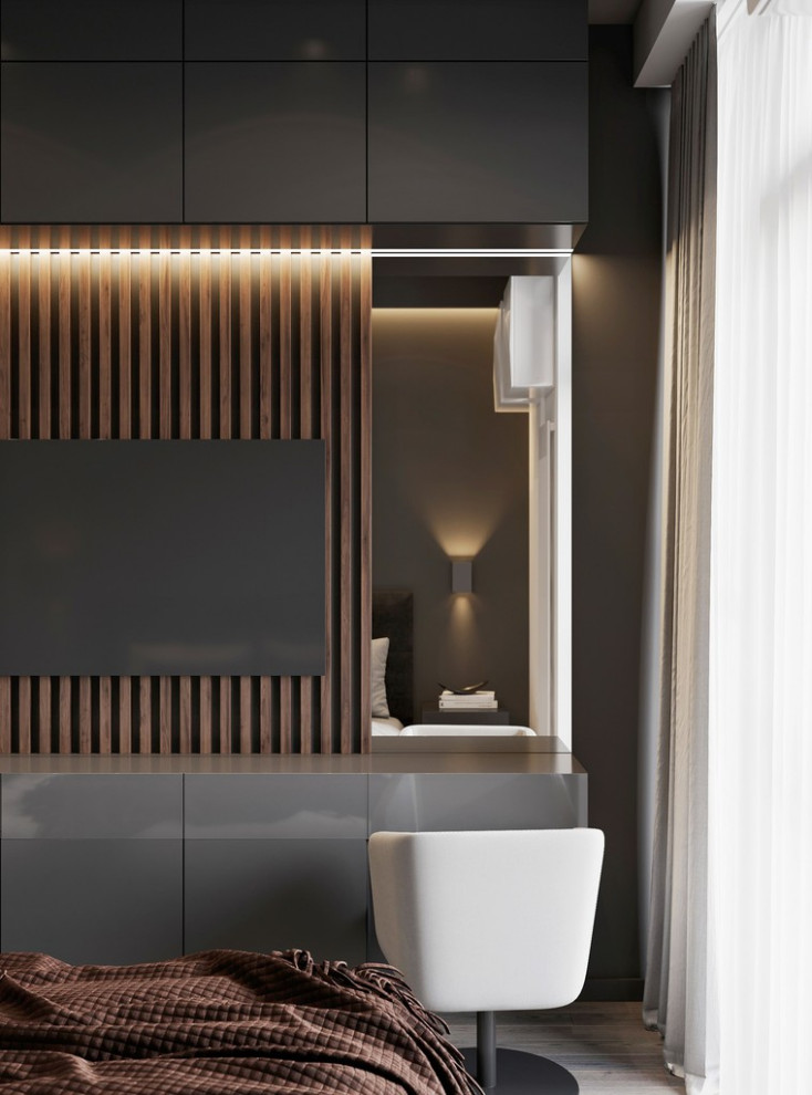 Интерьер квартиры в современном стиле, ЖК «Символ», 64 кв.м.