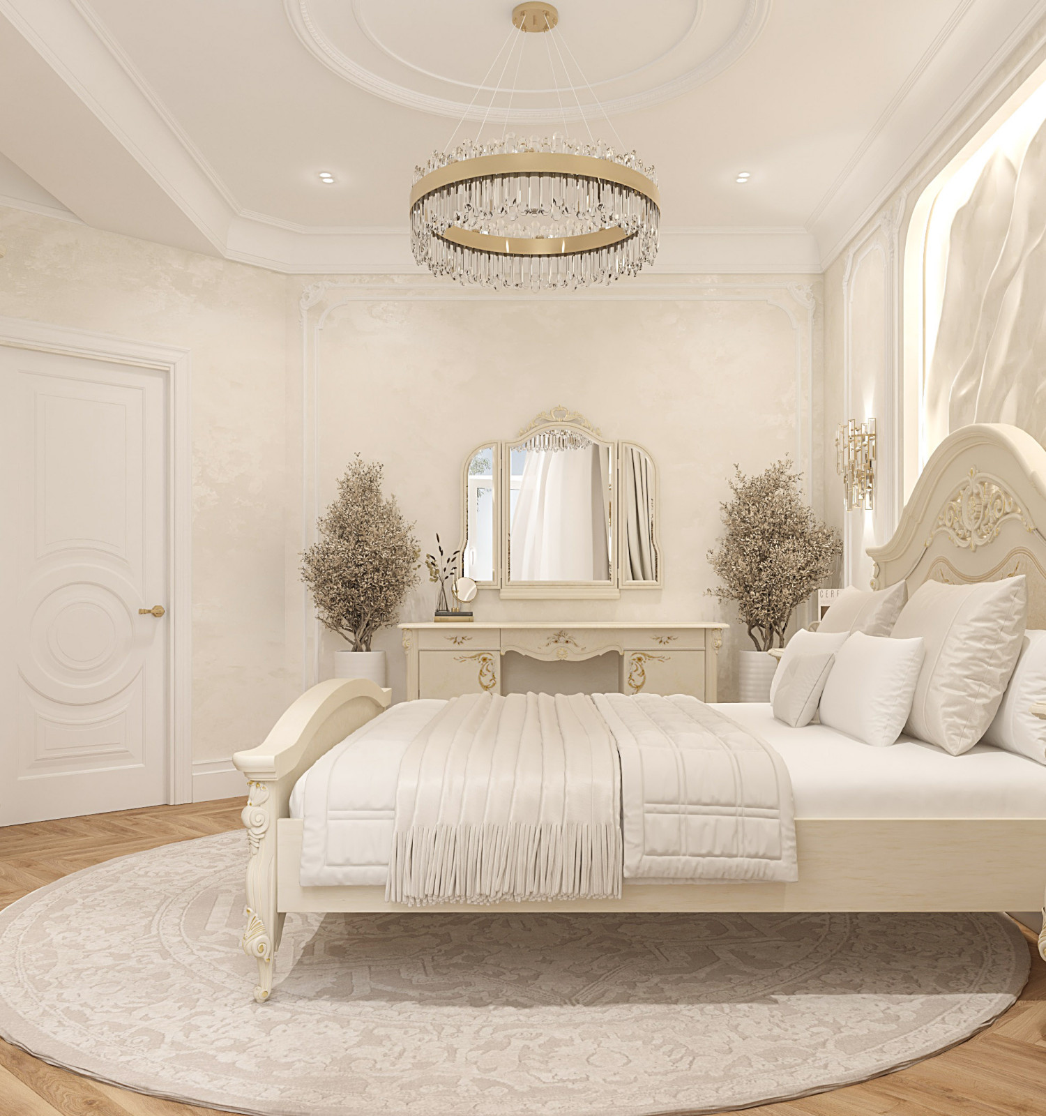 Обложка проекта: Интерьер Женской спальни . Таунхаус в КП "Образцово"