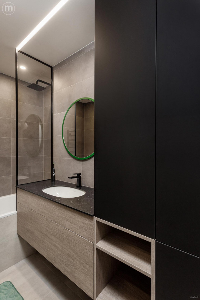 Обложка проекта: Ванная комната в темных тонах