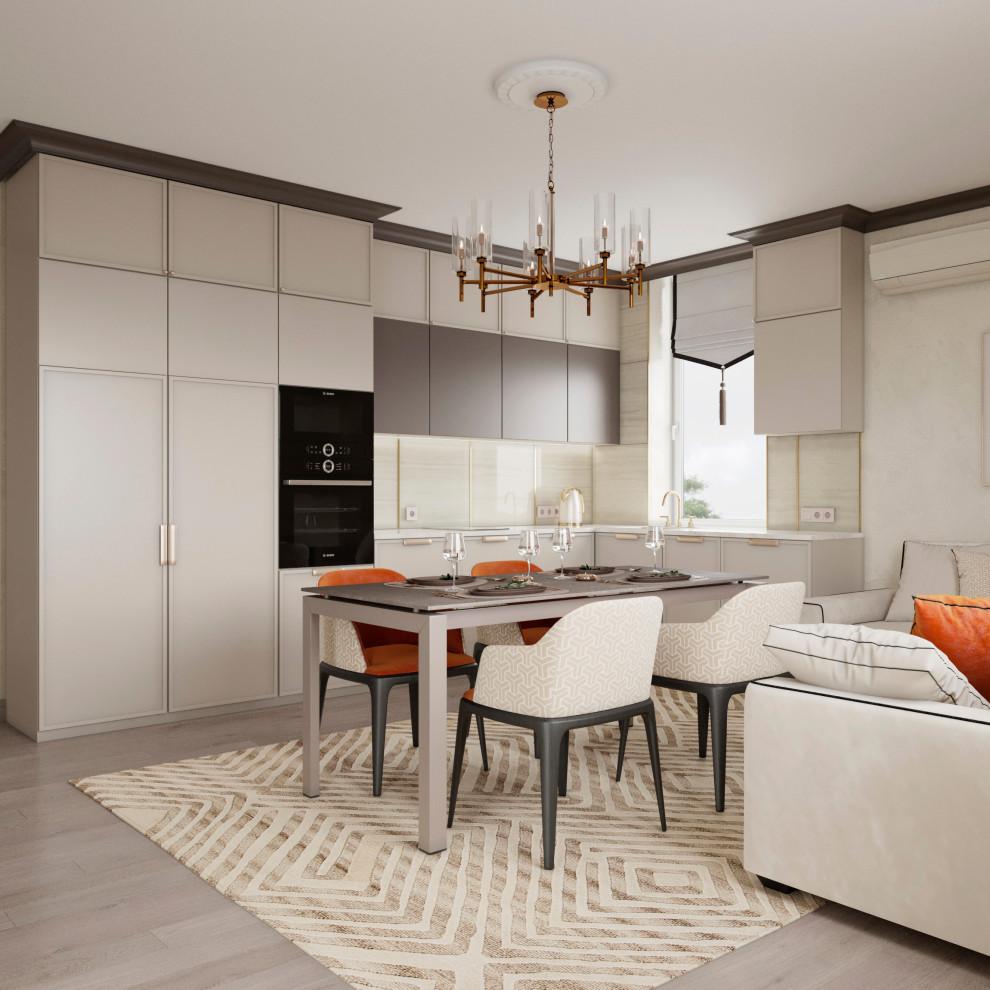 Дизайн-проект квартиры в ЖК "Европейский берег", г.Тюмень