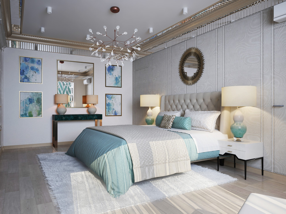 нежная спальня для молодой пары