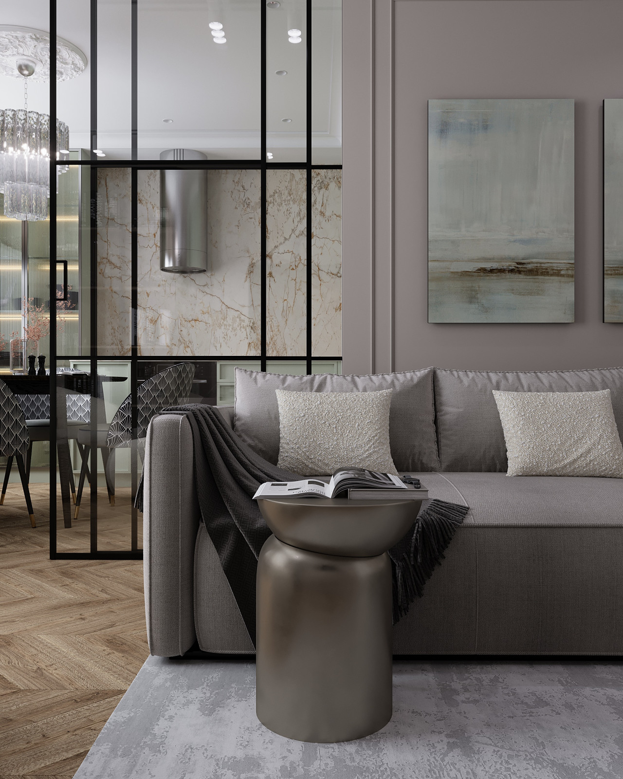 Дизайн проект Кухни-гостинной