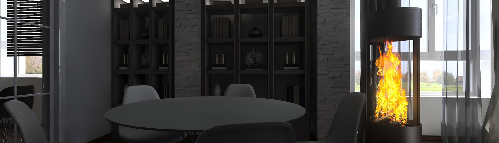 Загородный дом с элементами лофт