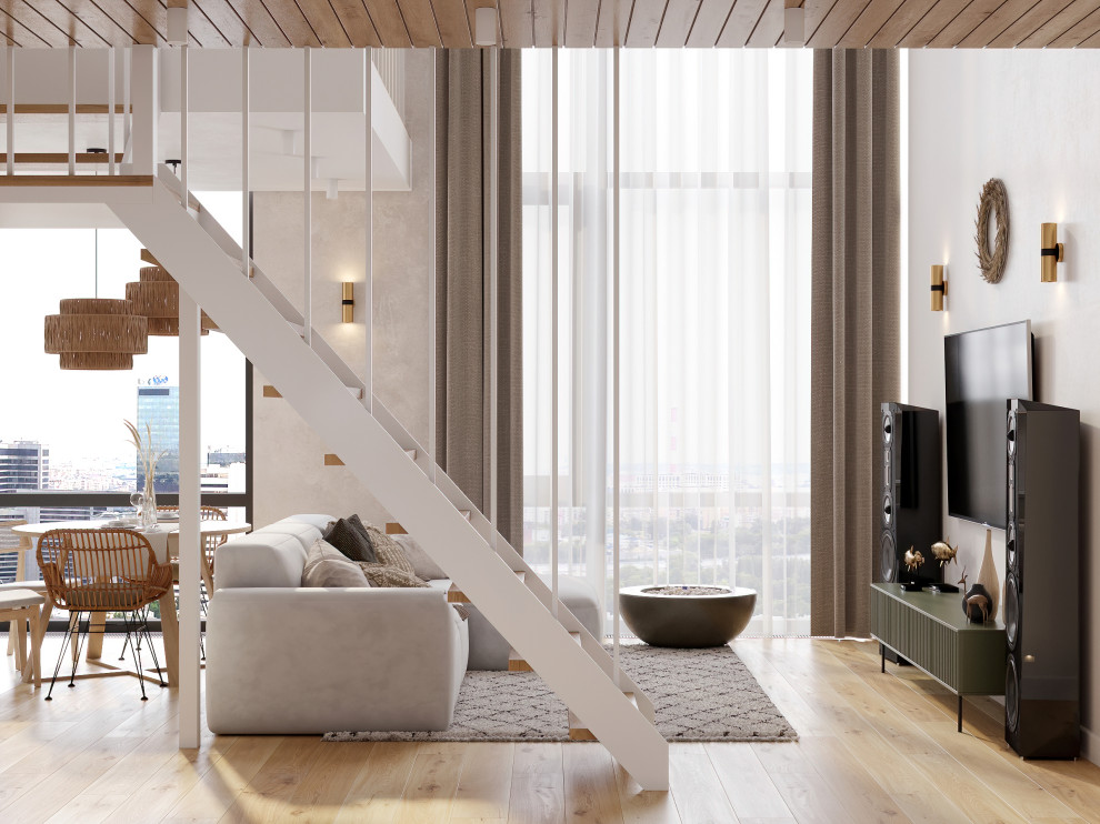 Двухуровневая квартира в стиле "ваби-саби". ЖК Событие