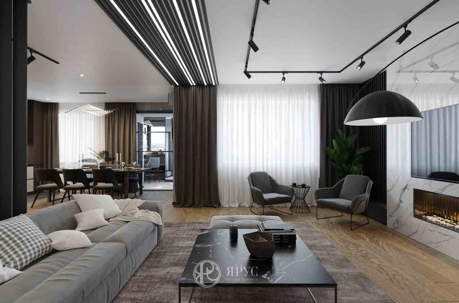 Дизайн-проект четырёхкомнатной квартиры