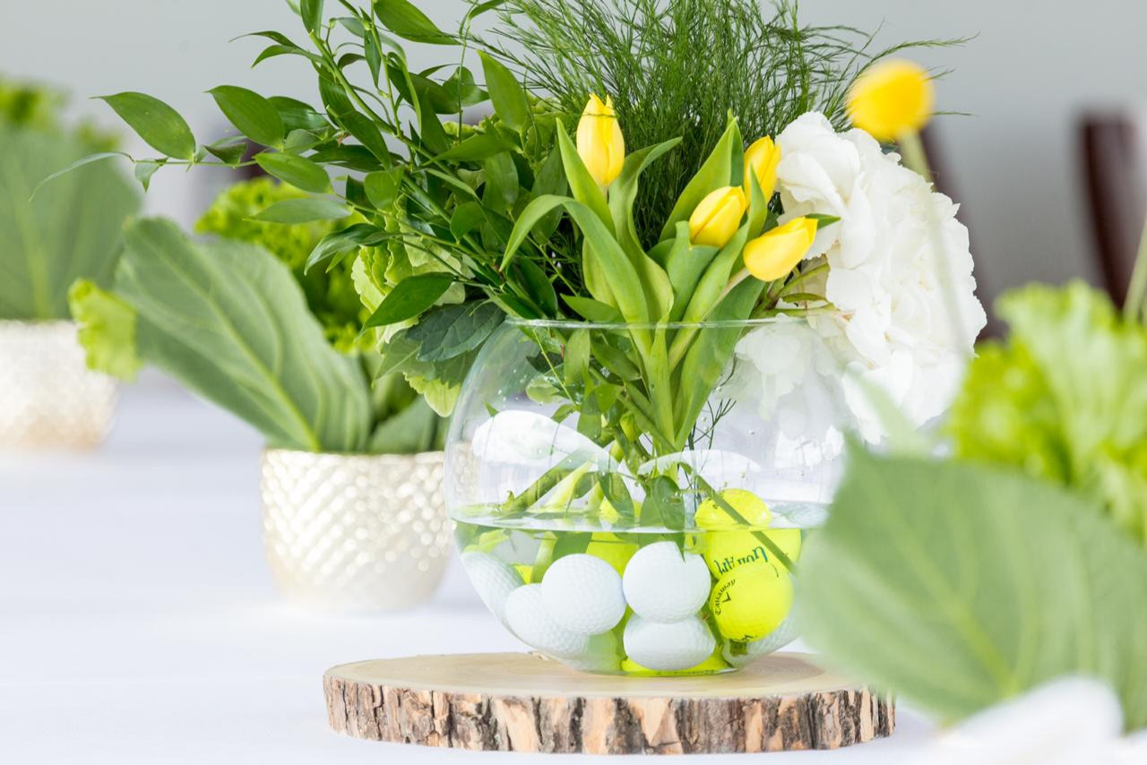 Сервировка стола в стиле "Голф"