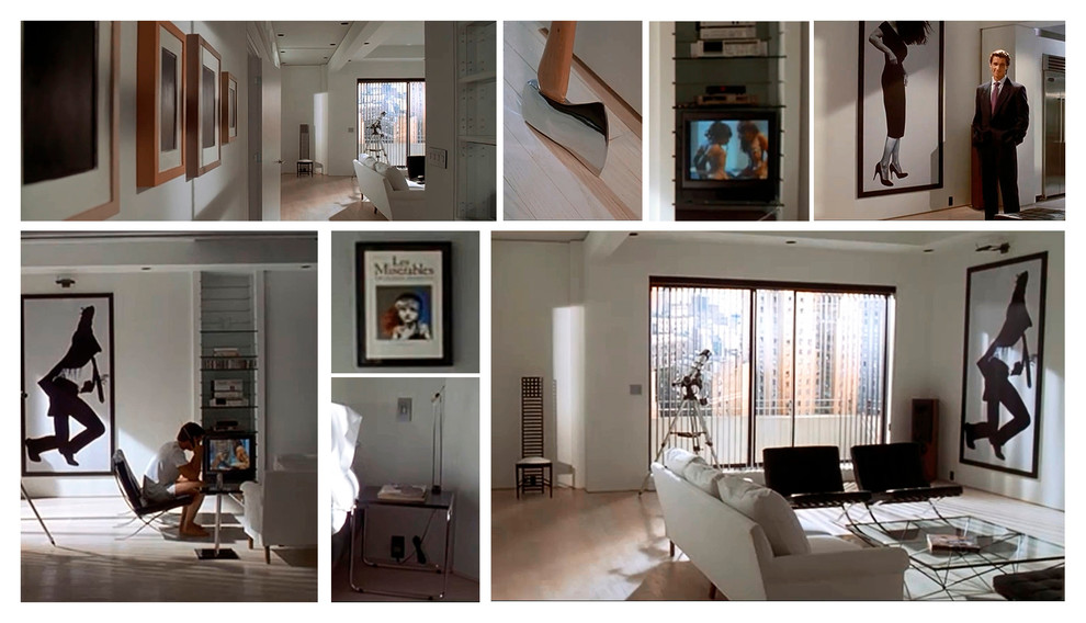 Обложка проекта: Дизайн апартаментов в стиле black&white. 2013 г. - по мотивам фильма "Psyco"