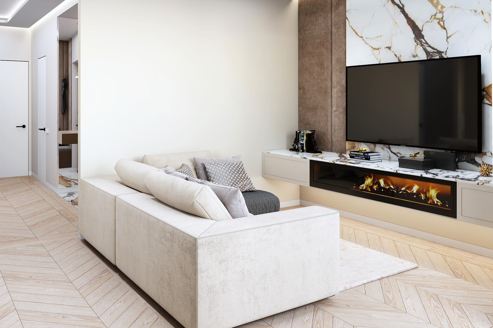 Солнечная кухня-гостиная