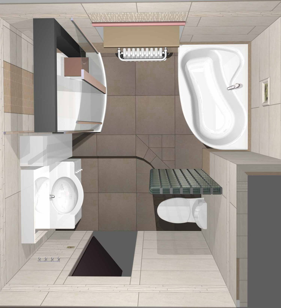 Вид пространства сверху