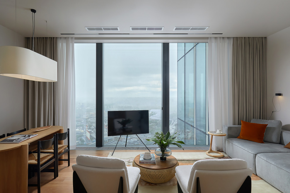 Квартира в Москва-Сити 2 (бежевое дерево)