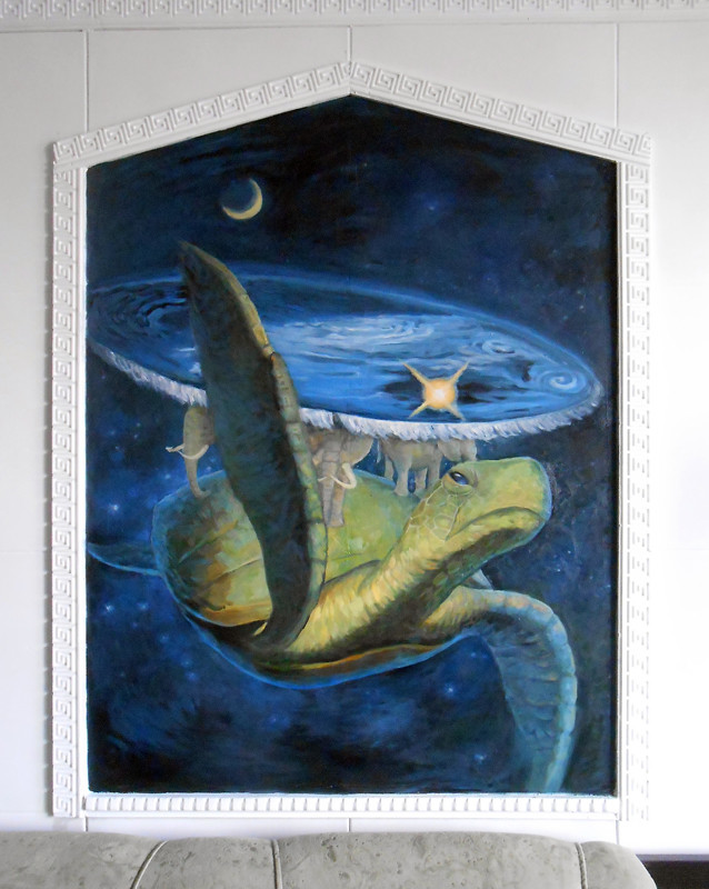 Роспись «Черепаха» Роспись в зале.