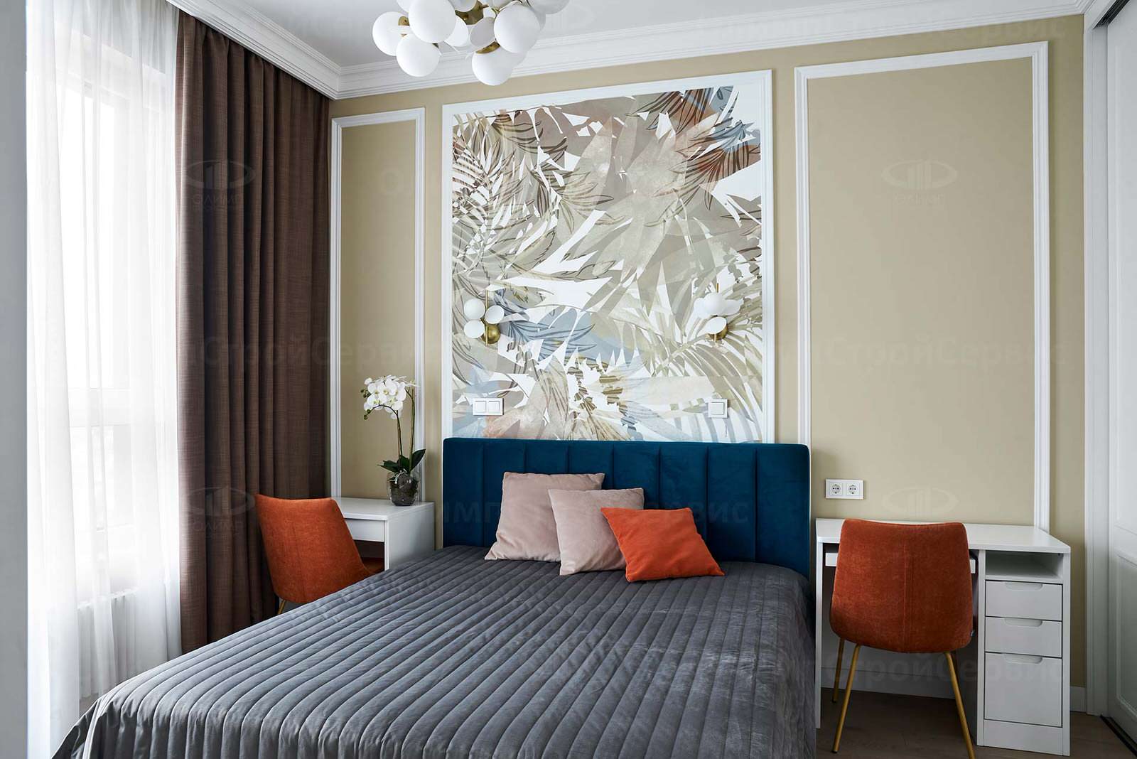 Дизайн и ремонт однокомнатной квартиры в стиле «Современная классика»