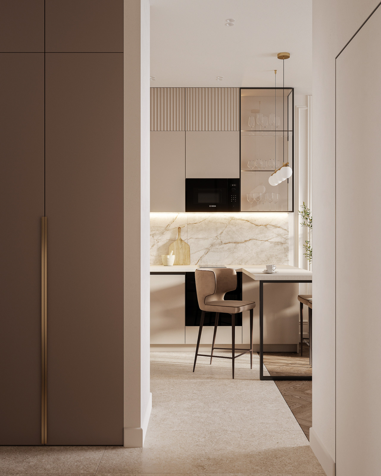 Современная классика 42м2 в ЖК Alia