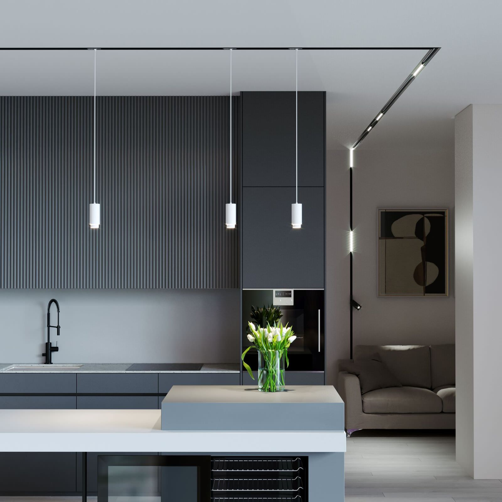 Basic System Nubis Трековый светильник GU10 белый