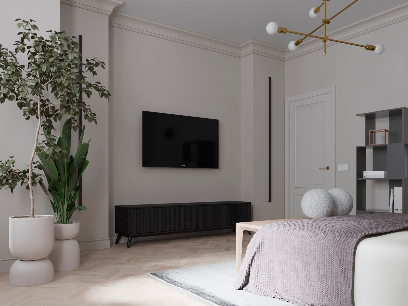 СПАЛЬНЯ С ЭРКЕРОМ