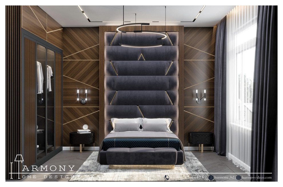 Обложка проекта: Дизайн-проект спальни общей площадью 25 м2