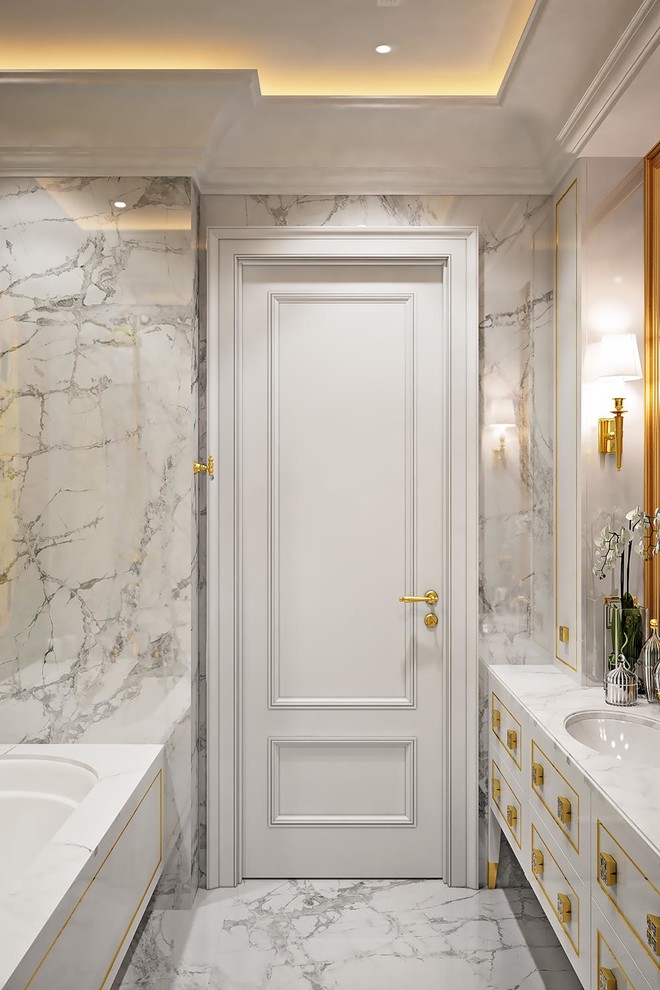 Белое с Золотом