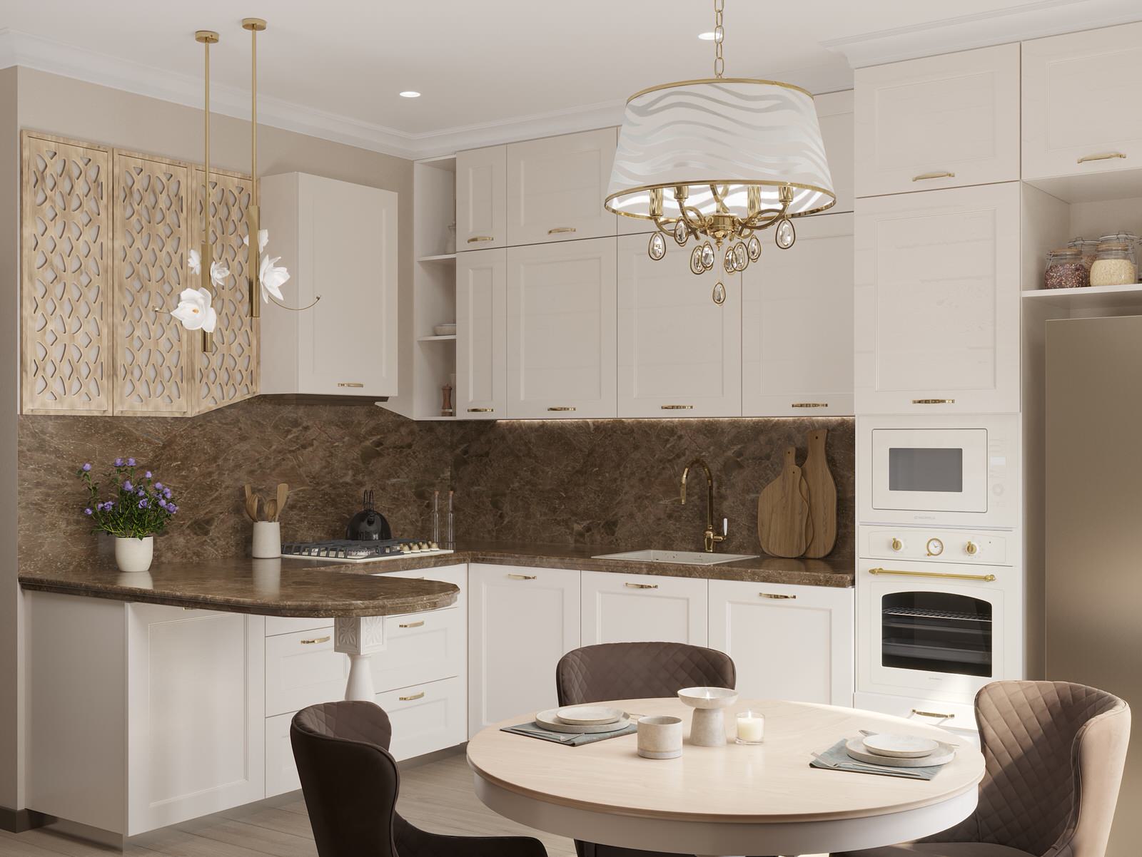 Кухня в загородном доме