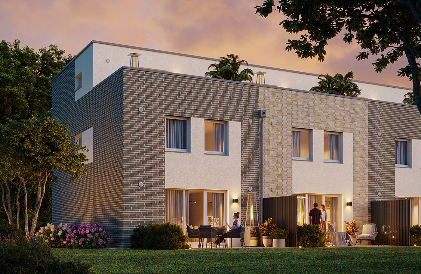 Neubau von 24 Reihenhäusern vom Typ Swing in Seevetal mit 6 Zimmern