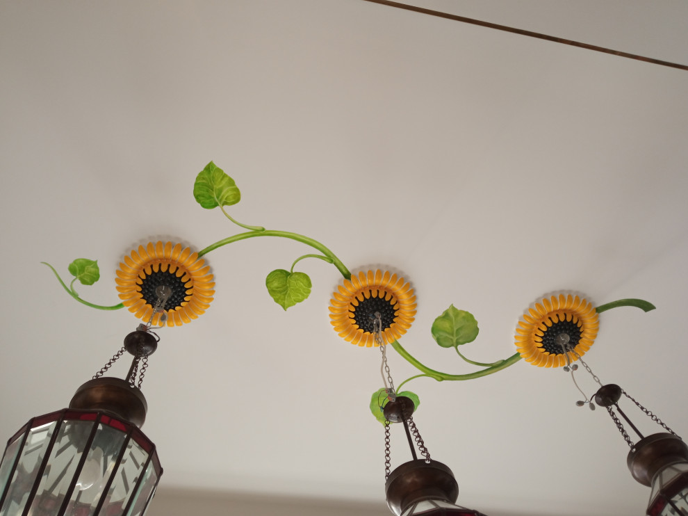 Роспись потолка на кухне