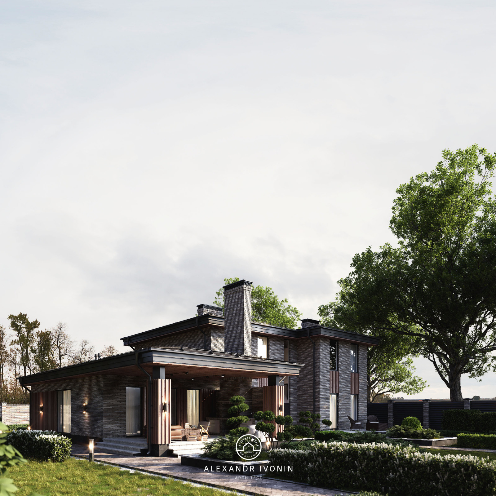 Обложка проекта: Двухэтажный дом в современном стиле в Новочеркасске