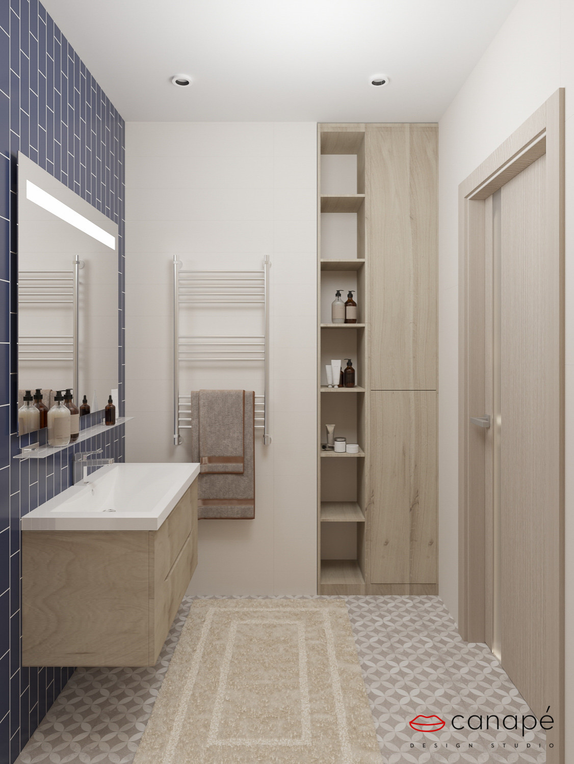 Нюансы синего и горчица