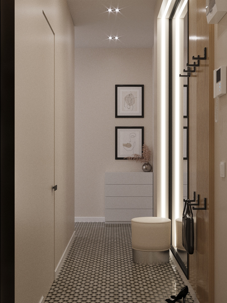 Современный интерьер с сканди нотками