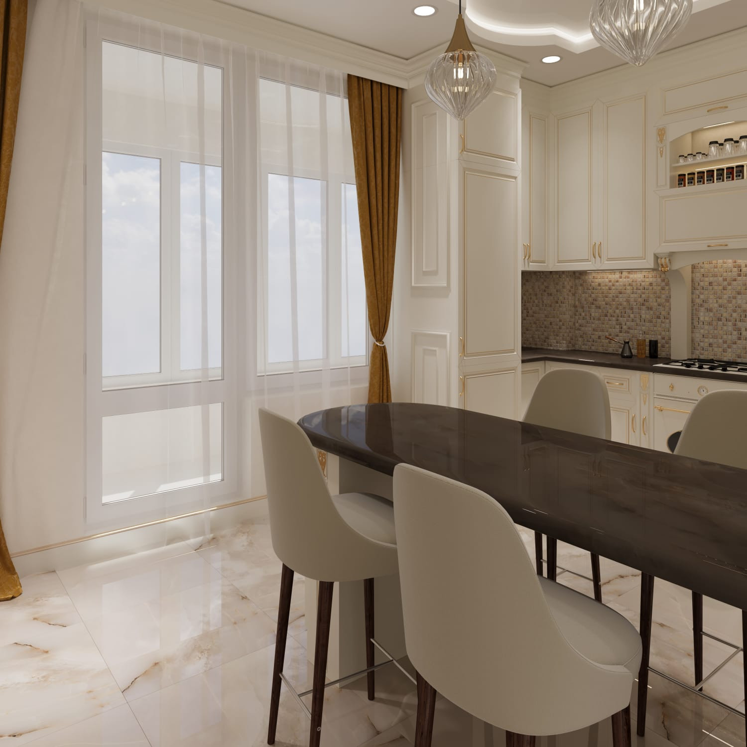 Неоклассика в ЖК Шоколад