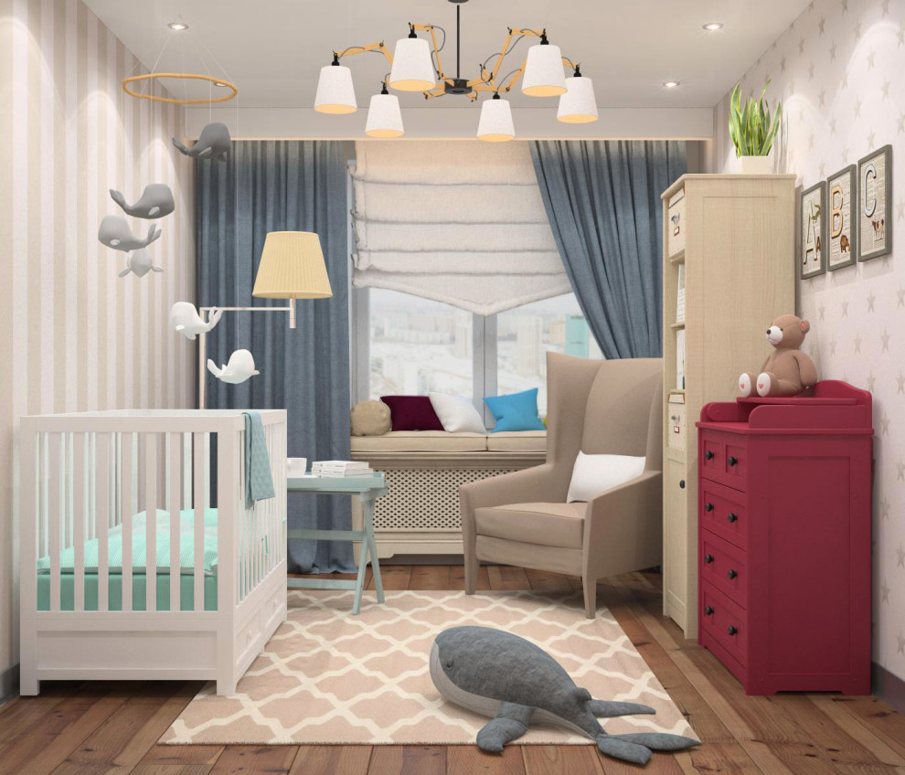 Дизайн-проект трехкомнатной квартиры "Над облаками"