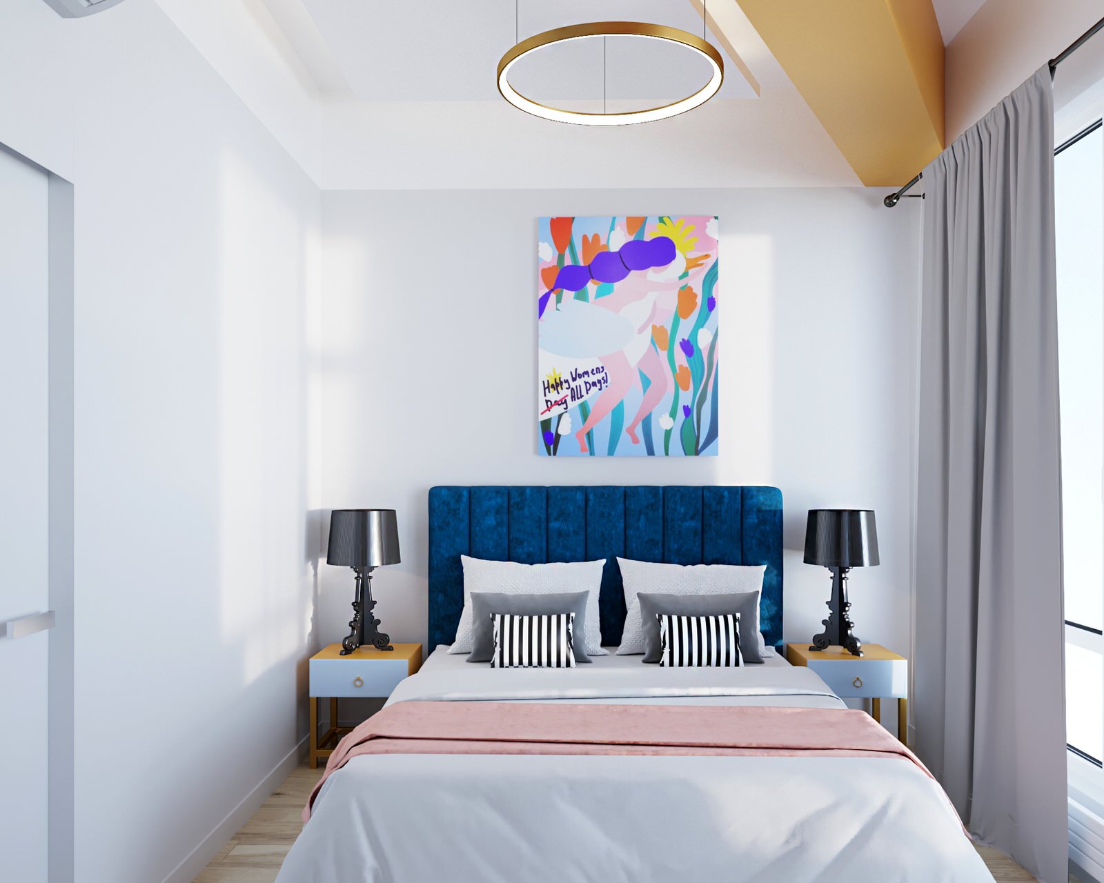 Яркий интерьер квартиры 48кв.м.