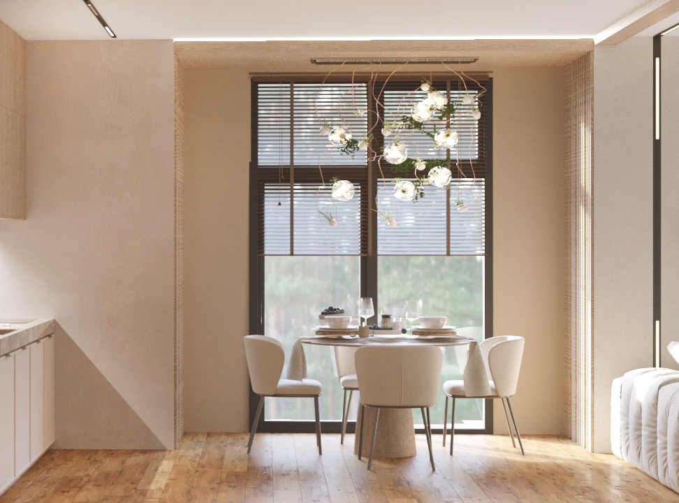 Дизайн-проект загородного дома в природном стиле