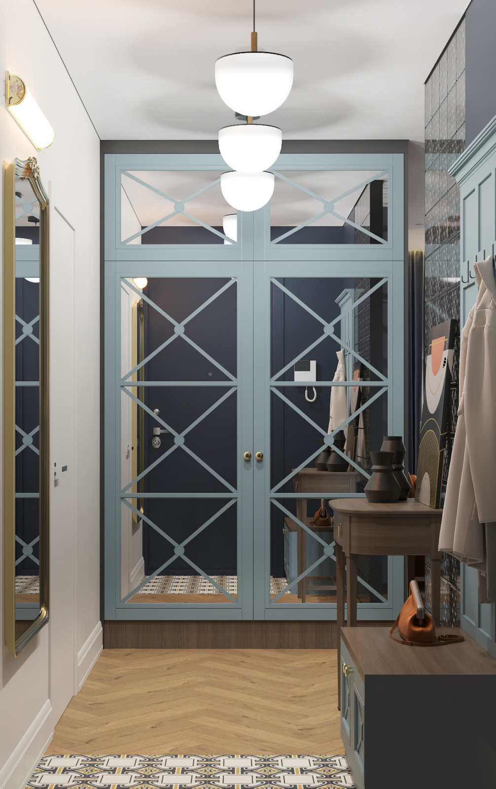 Обложка проекта: Интерьер с элементами винтажа