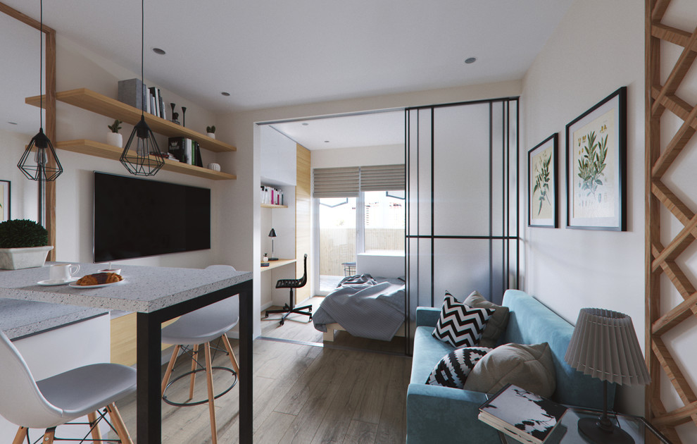 Дизайн студии в скандинавском стиле