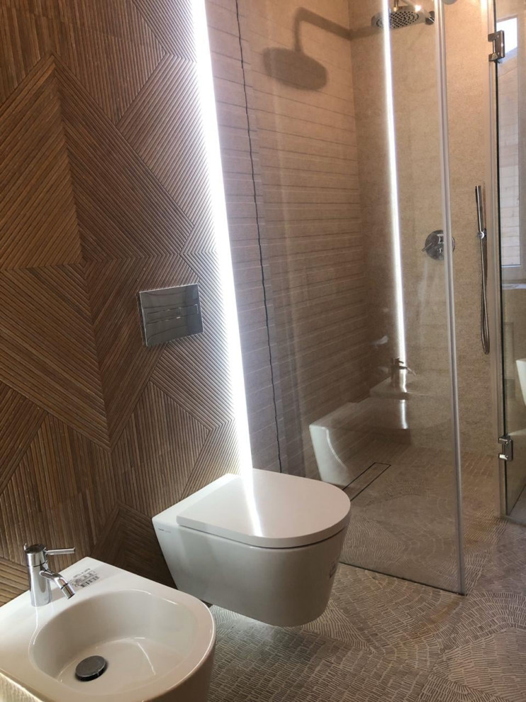 Стеклянная перегородка в душевую