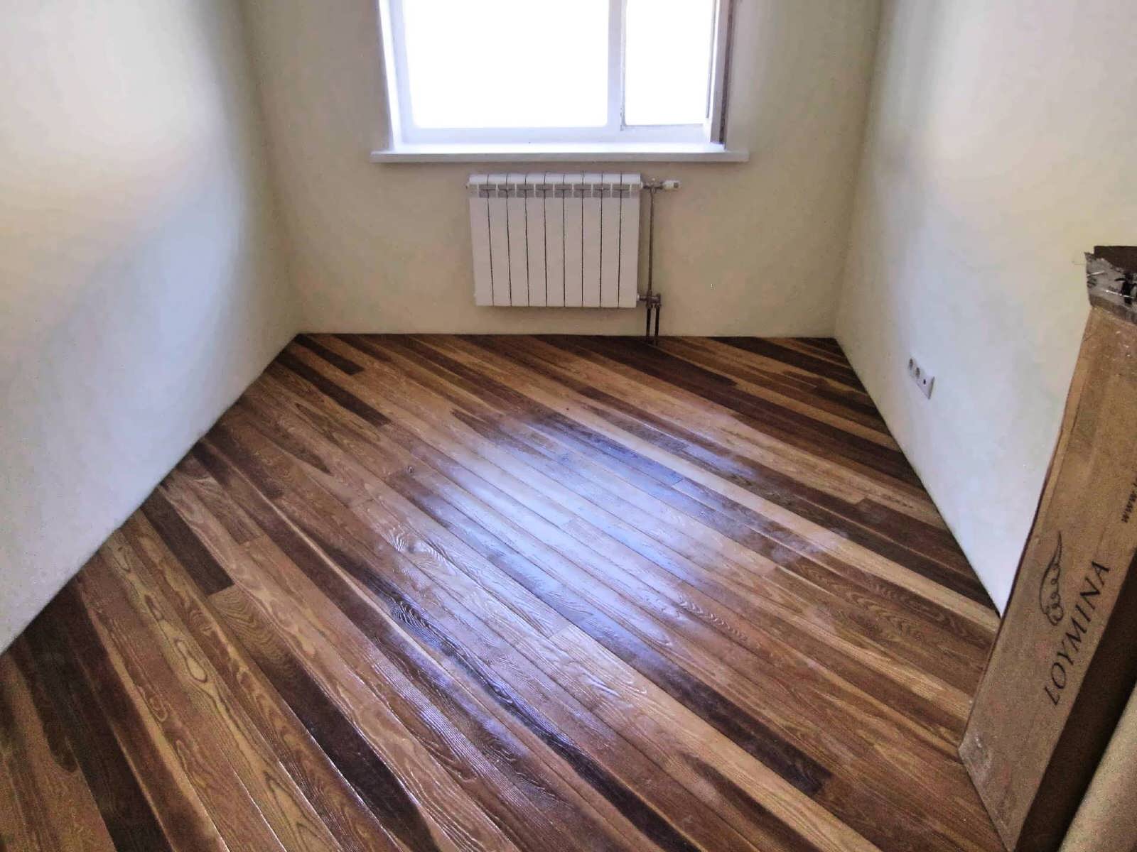 Полы из лиственницы в Московской квартире