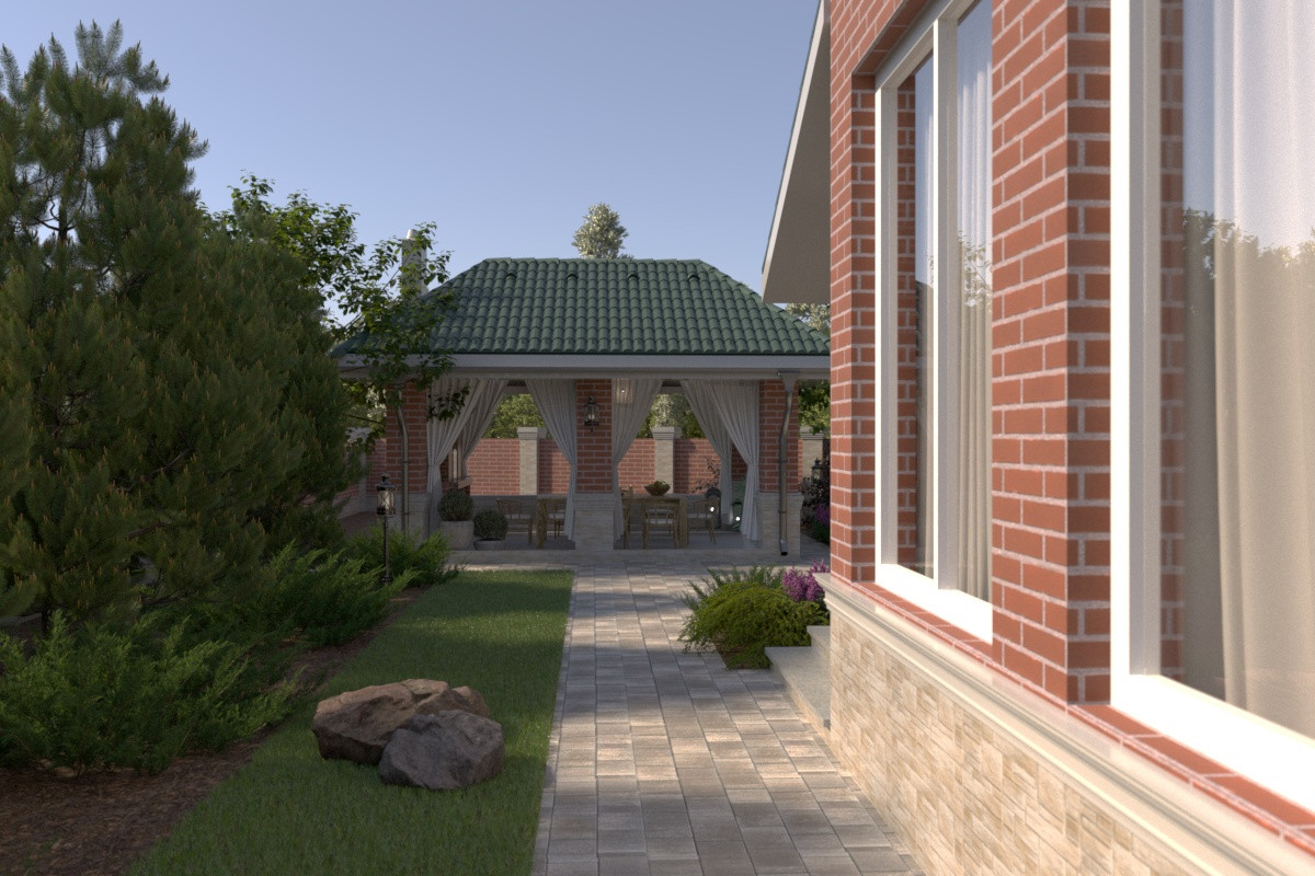 Ландшафтный проект в Раевке