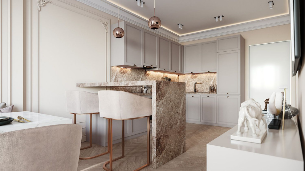 Современный интерьер в ЖК ''Сердце Столицы''