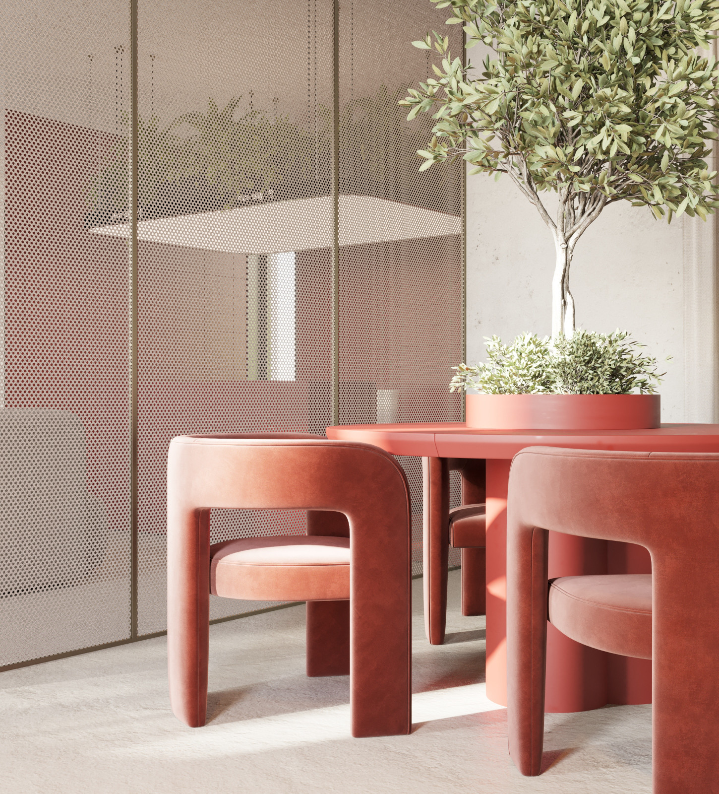 Красивый красный