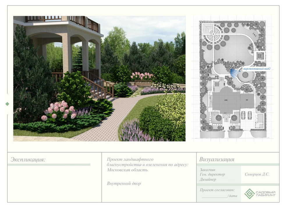 Визуализация точки ландшафтного эскиза 2 - "Фруктовый карнавал"