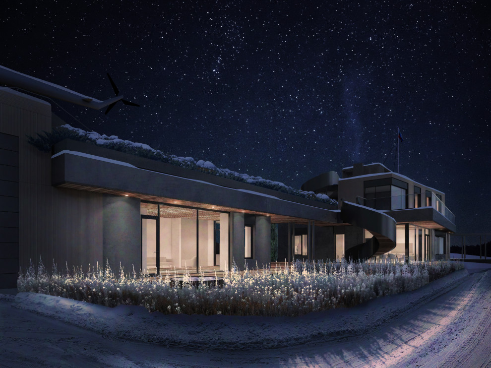 Обложка проекта: Загородный дом на Волге