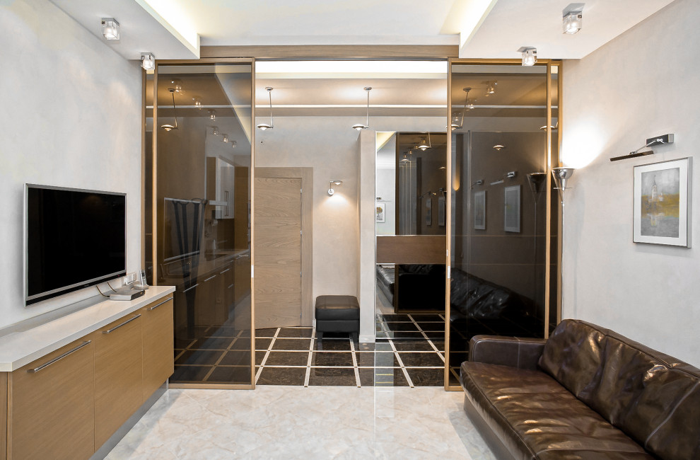 Минимализм в теплый тонах. Квартира. ЖК "Residence". 105 м.кв. Санкт-Петербург