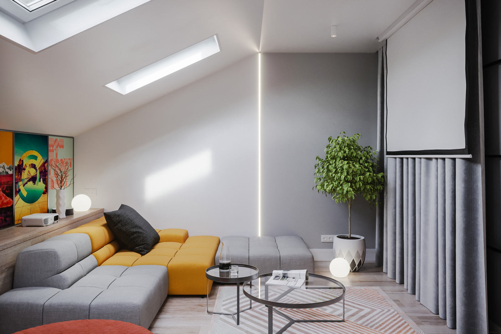 Apartamento de tres pisos