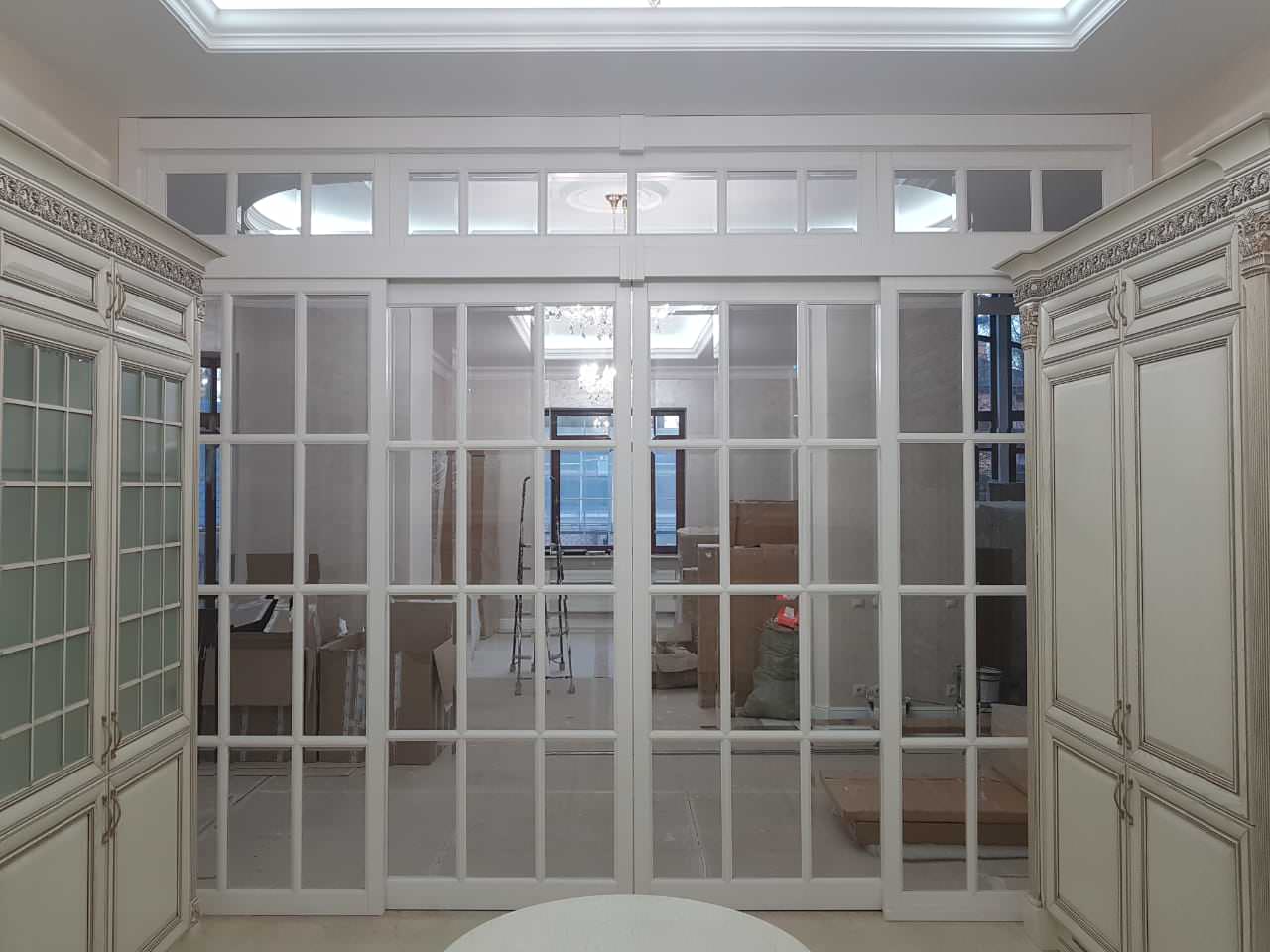 Проект раздвижной перегородки из массива дуба