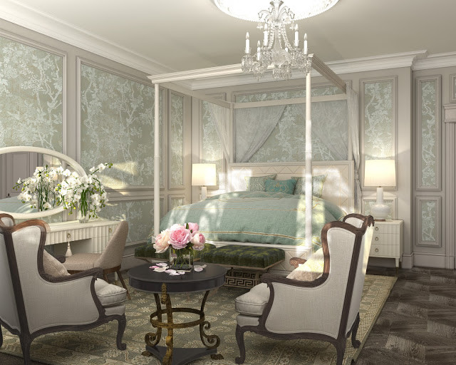 Interior design of Lux apartments of the Bariatinsky Palace