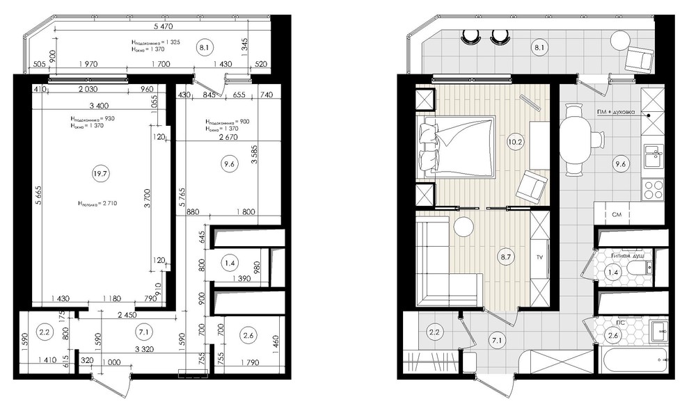 Кухни 9 м в панельном доме
